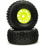 Arrma колело с гума dBoots Fortress зелено (чифт)