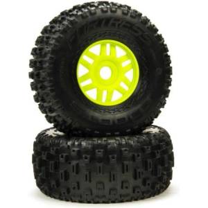 Arrma колело с гума dBoots Fortress зелено (чифт)