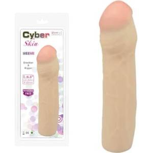 Пенис уголемител от кибер кожа, 21, 6см. - Cyber Skin Sleeve No. 1 (CHARM00051)