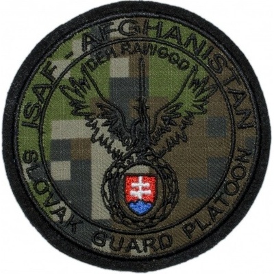 Nášivka "Slovak Guard Platoon" 9,5cm se SZ - digital woodland