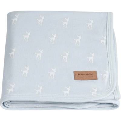 Bonjourbebe Бебешко одеяло Bonjourbebe - Deer, 65 x 80 cm, синьо (06RN36)