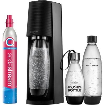 SodaStream terra КОМПЛЕКТ ЗА ДОПЪЛНИТЕЛНА ПОМОЩ, 2х1 л + 0, 5 л palack, ЧЕРЕН