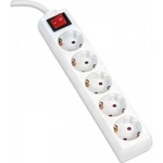 Platinet extension cord power strip 5, 0m 16a 5 socket type f schuko german white [43701]