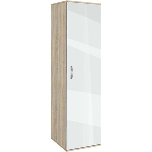 Bogdan Furniture G Еднокрилен гардероб Мебели Богдан, модел BM-Ava 1, ГБ сонома и бяло гланц