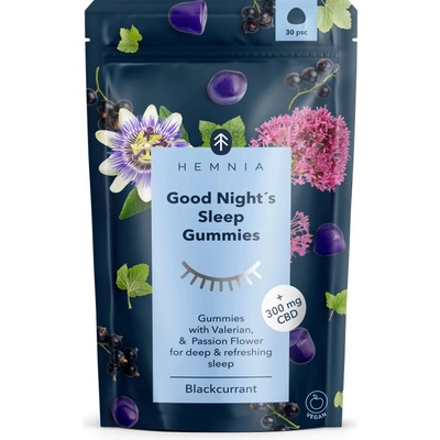 HEMNIA Good night sleep gummies + 300 mg CBD 30 ks
