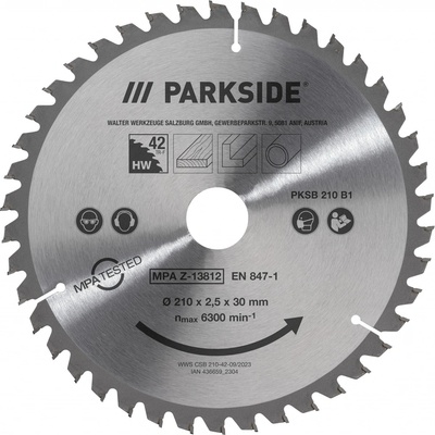 PARKSIDE Pilový kotouč PKSB 210 B1 (TRF pilový kotouč, 42 zubů)