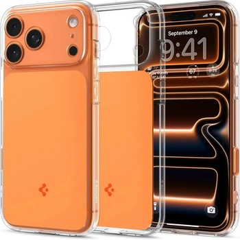 Spigen Калъф Spigen Thin Fit MagSafe за iPhone 17 Pro - прозрачен оранжев (8800283316094)