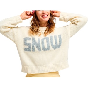 Roxy Дамски пуловер Roxy Women's Exploring Snow Jumper - Coconut Milk - размер XL (117-3794-0115)