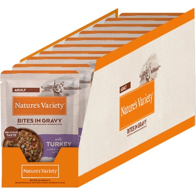 Nature's Variety Bites v omáčce krůtí 22 x 85 g
