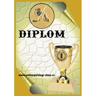 VIZINGR Hokej diplom A4 č.44