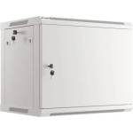Lanberg Комуникационен шкаф Lanberg 19", 9U, 600x450 mm, стенен монтаж, сив (WF01-6409-00S)