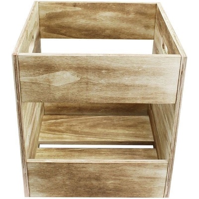 Muziker Self-Assembly Plywood Record Storage Case LP кутия за запис Natural (MUZR39A)