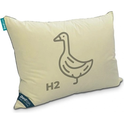 Bedton A-Dur soft polštář z husího peří sypkovina blankytně modrá lemovka světle modrá 90% prachové peří 10% pírka 40x60