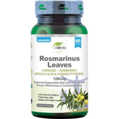 Grewia Rosmarinus Leaves | Carnosic - Rosmarinic - Ursolic acid § Hydroxytyrosol 600 mg [60 капсули]
