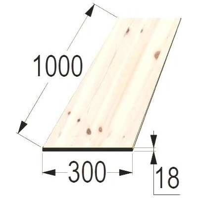 Spárovka SM 18x300 x 1000 průběžná A/B