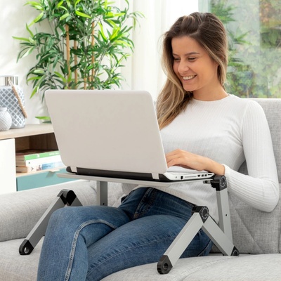 Nastaviteľný polohovateľný stolík na notebook Omnible - InnovaGoods