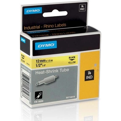 Dymo originální páska do tiskárny štítků, Dymo, 53717, S0720970, černý tisk/červený podklad, 7m, 24mm, D1