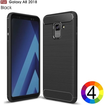 Samsung Galaxy A8 (2018) Удароустойчив Carbon Fiber Калъф и Протектор