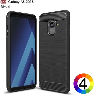 Samsung Galaxy A8 (2018) Удароустойчив Carbon Fiber Калъф и Протектор