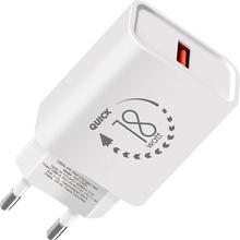 Obal:Me Cestovní USB-A 18W White 18W1UWH