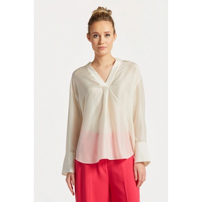 Gant Relaxed Stand collar blouse biela