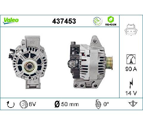 VALEO Alternátor 437453