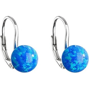 Evolution Group strieborné náušnice so syntetickým opálom 11245.3