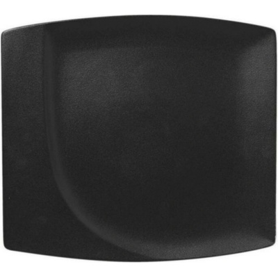 RAK Porcelain Talíř mělký čtvercový 32 x 29 cm černá RAK-NFMZSP32BK
