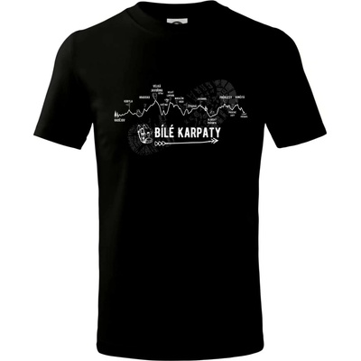 Profil Bílé Karpaty tričko detské čierna