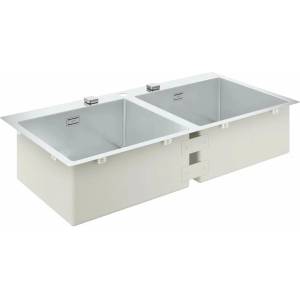 GROHE K800 мивка от неръждаема стомана 102.4x56.2 см 2 легена (31585SD1) Мивка за вграждане