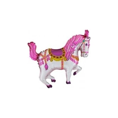 GRABO fóliový balónek MINI Kůň cirkus růžový 14 35cm nafukovací