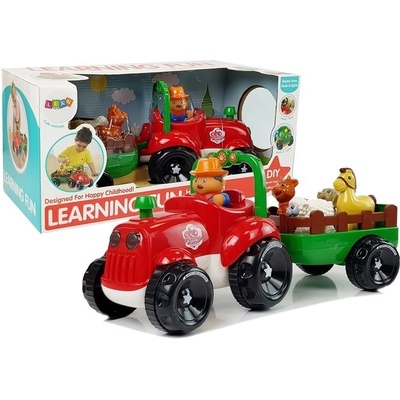 LEANToys Veselý traktor se zvířátky C8297-uniw