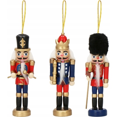 Springos CA0823 VIANOČNÁ OZDOBKA LUSKÁČIK 12,5 CM 3 KS