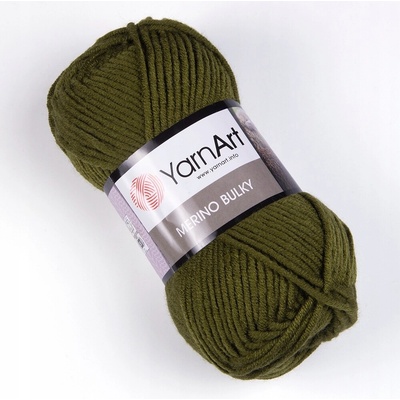 Priadza YarnArt Merino Bulky 100m 100g farba 530 khaki