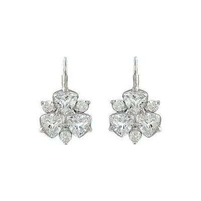Infinitysilver stříbrné náušnice velká květina 438253