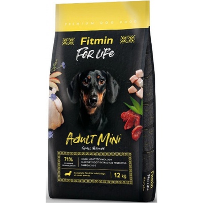 Fitmin For Life Adult Mini drůbeží vepřové a hovězí 12 kg