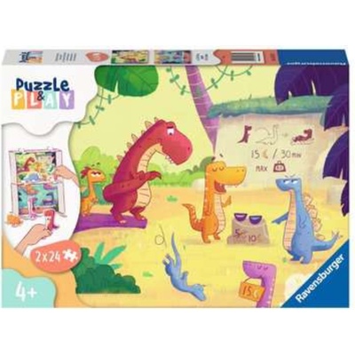 RAVENSBURGER &Play: Dinosaurus 2x24 dílků