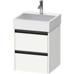 Duravit Ketho. 2 - Шкафче за умивалник 55x48x46 см, 2 чекмеджета, матово бяло K25274018180000 (K25274018180000)