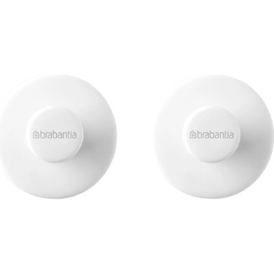 Brabantia Комплект закачалки за кърпа Brabantia - ReNew, White, 2 броя (1003486)