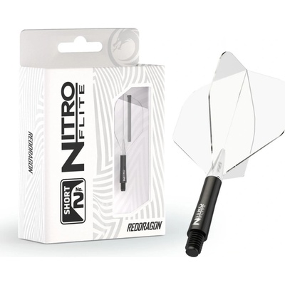 Red Dragon Nitro Flite - No2 - black & clear - short – Zboží Dáma