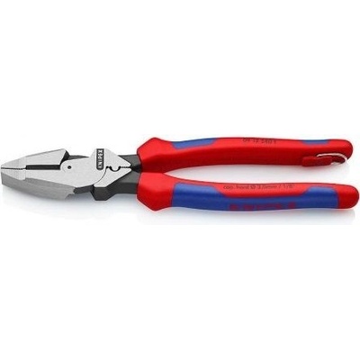 KNIPEX - kleště kombinované silové - Lineman's Pliers - 240mm - americký model, dvousložková rukojeť, s připevňovacím okem, s prostorem pro tahání a lisování drátů (0912240T)
