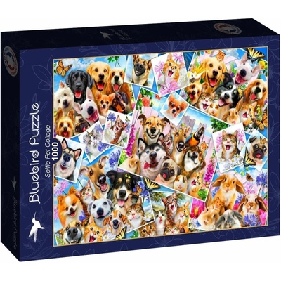 Bluebird Selfie Pet Collage 1000 dielov