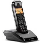 Motorola s1201 безжичен dect телефон, ЧЕРЕН c69000k50o1aes03 (c69000k50o1aes03) Телефонни апарати