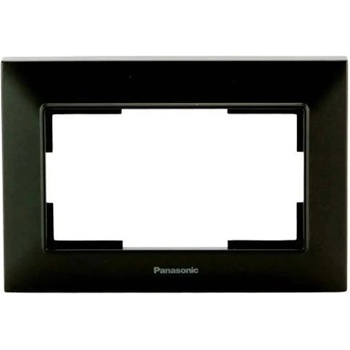Panasonic РАМКА ЗА ДВОЕН КОНТАКТ ЧЕРНА panasonic arkedia slim (8681224999398)
