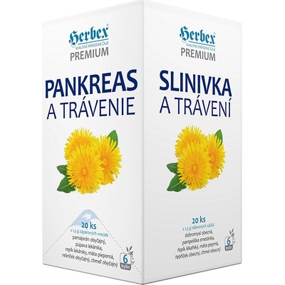 Herbex Čaj Slinivka a trávení 20 x 1,5 g
