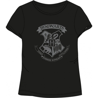 E plus M · Dámske tričko s okrúhlym výstrihom a krátkym rukávom Harry Potter Čierna