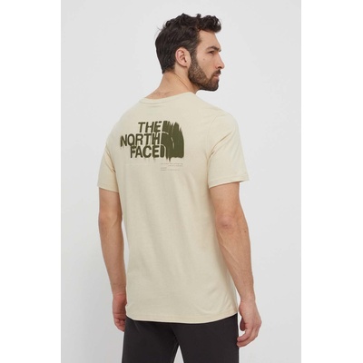 The North Face Памучна тениска The North Face в бежово с принт NF0A87EW3X41 (NF0A87EW3X41)