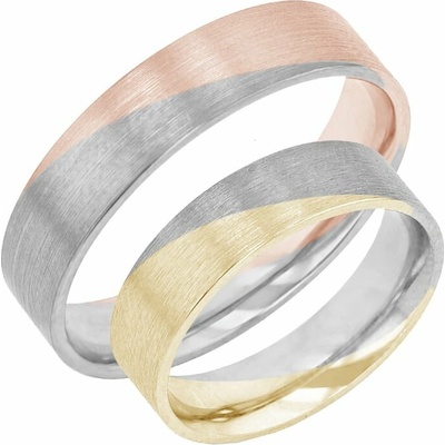 Eppi Snubní prsteny z kombinovaného zlata Talin RW43556