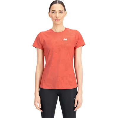 Тениска New Balance Q Speed Jacquard short sleeve T-shirt - Orange