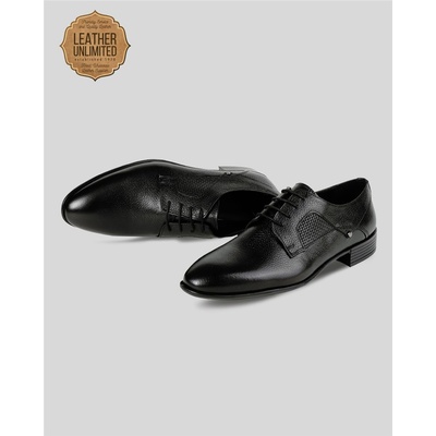 GERARDINO Мъжки обувки от естествена кожа - Черни 2009 (1030_Черно)